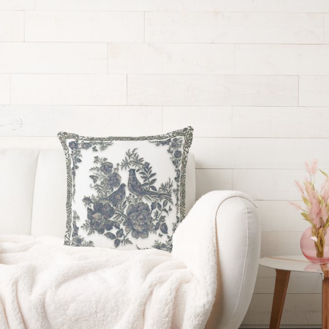 Fjäderämnen i blommor kudde (Soffa)