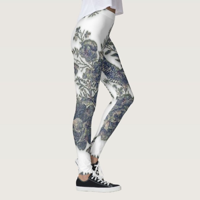 Fjäderämnen i blommor leggings (Höger)