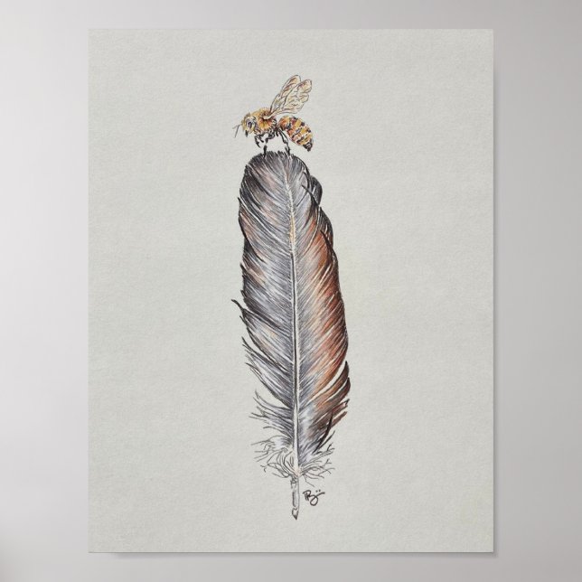 FjäderBee Poster (Framsidan)