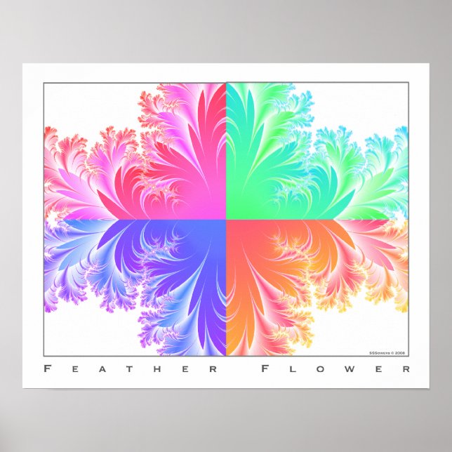 Fjäderblomma Poster (Framsidan)