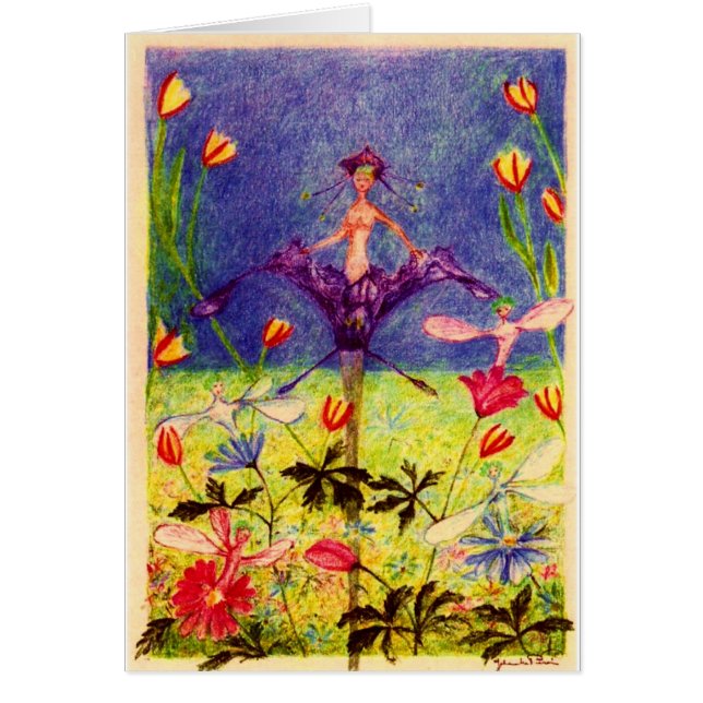 fjäderelve hälsningskort (Framsidan)