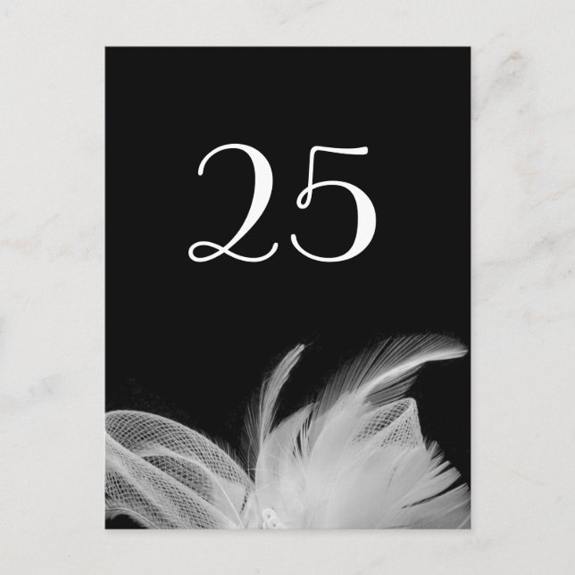 Fjäderfä 1920 års Bordsnummer vykort (Framsida)