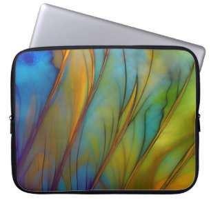 Fjäderfä Abstrakt AI Art Laptop Fodral