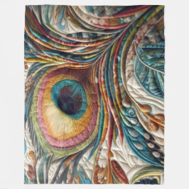 Fjäderfä av avfettad Abstrakt Fleecefilt