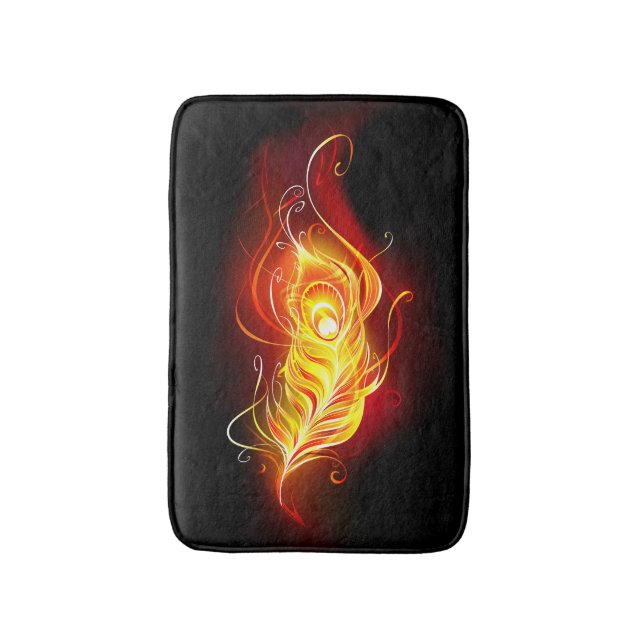 Fjäderfä av brandboskap badrumsmatta (Framsidan (Vertikal))