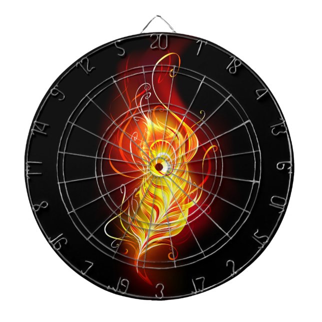 Fjäderfä av brandboskap darttavla (Framsidan)