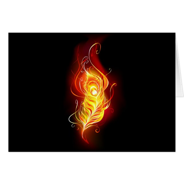 Fjäderfä av brandboskap hälsningskort (Framsidan Horizontal)