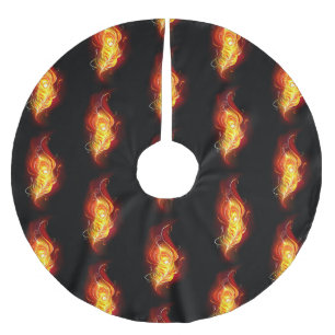 Fjäderfä av brandboskap julgransmatta borstad polyester
