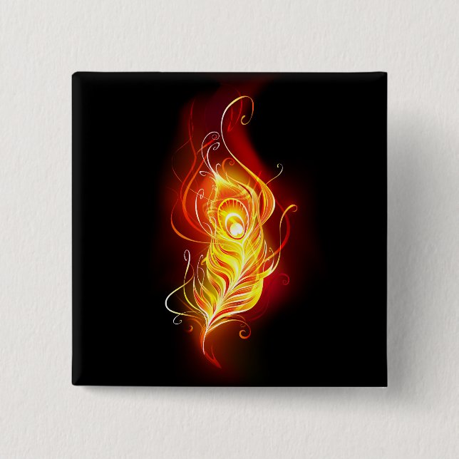 Fjäderfä av brandboskap knapp (Framsida)