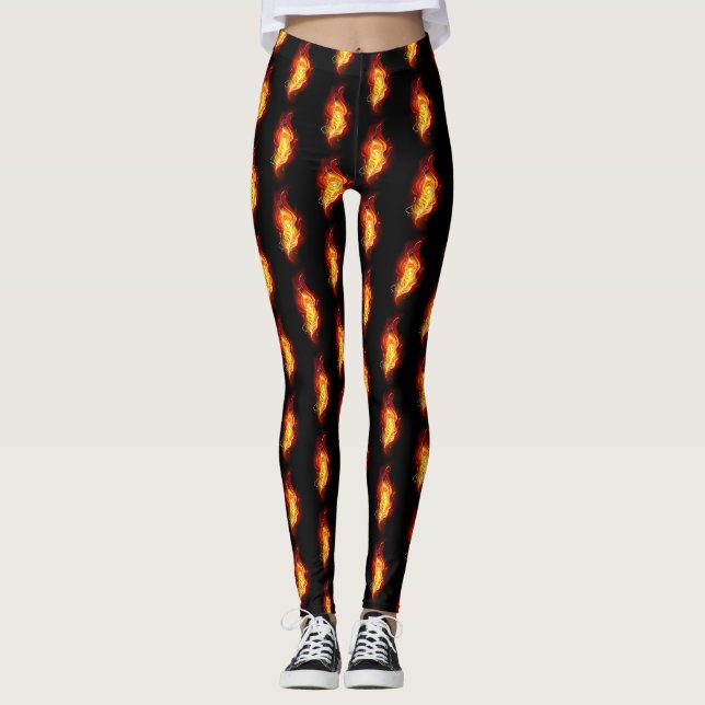 Fjäderfä av brandboskap leggings (Framsida)