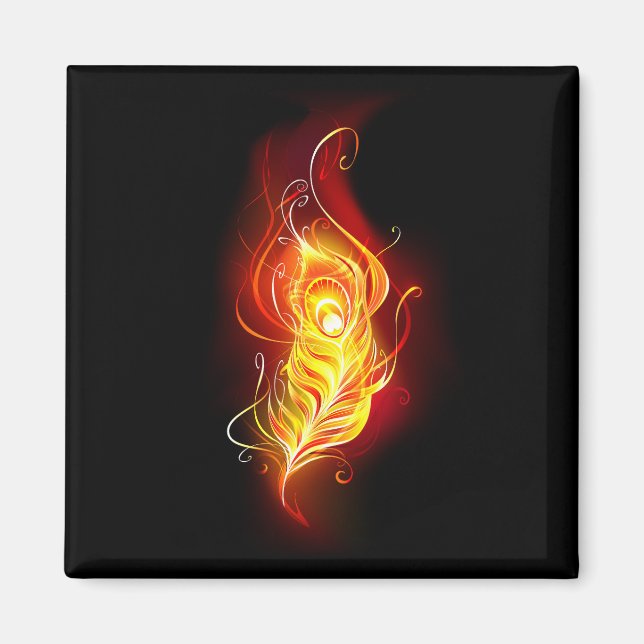 Fjäderfä av brandboskap magnet (Framsidan)