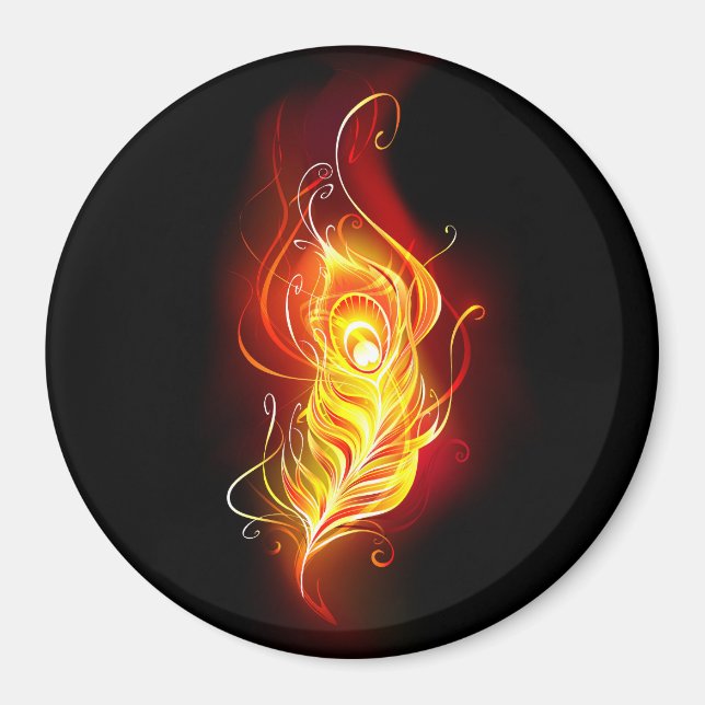 Fjäderfä av brandboskap magnet (Framsidan)