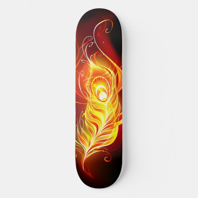 Fjäderfä av brandboskap mini skateboard bräda 18,5 cm (Framsida)