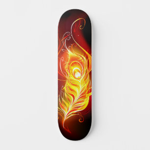 Fjäderfä av brandboskap mini skateboard bräda 18,5 cm