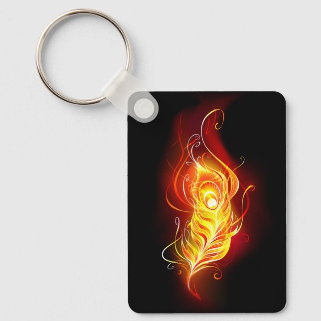 Fjäderfä av brandboskap nyckelring (Framsida)