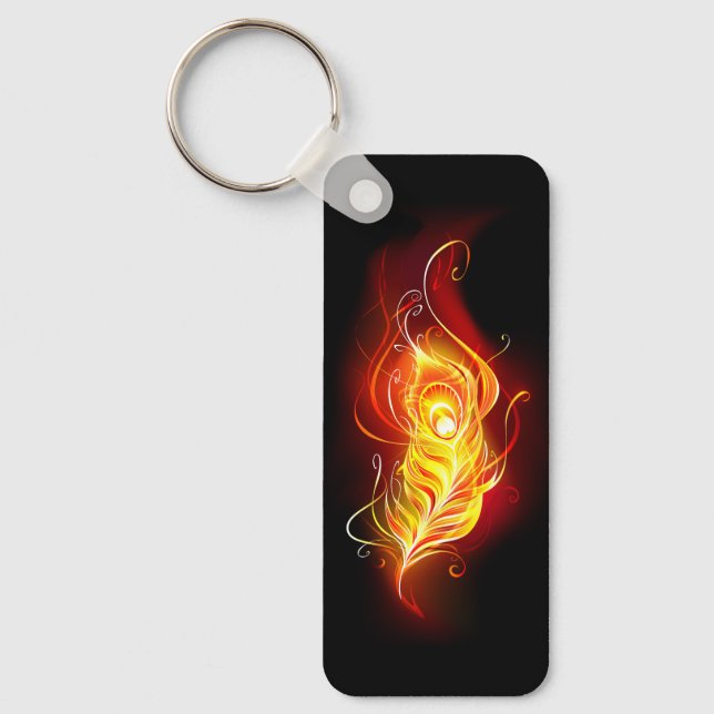 Fjäderfä av brandboskap nyckelring (Framsida)