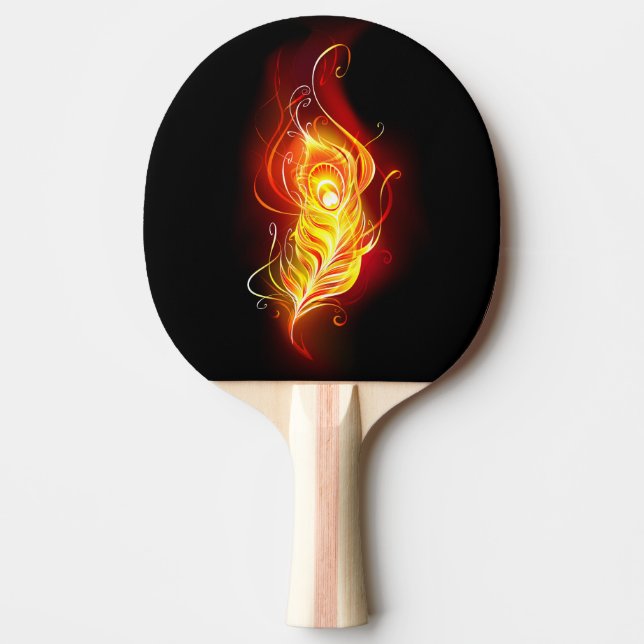 Fjäderfä av brandboskap pingisracket (Framsidan)
