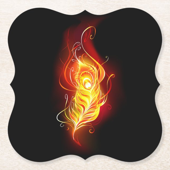 Fjäderfä av brandboskap underlägg papper (Framsida)