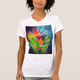 Fjäderfä av paradise Flower - Migned Painting  T Shirt