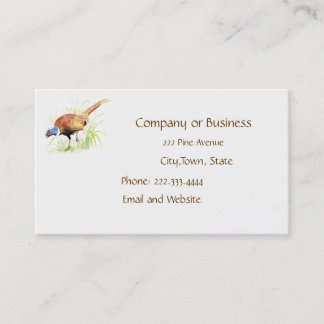 Fjäderfä, fåglar, natur, miljö, Affärskort Visitkort