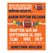 Fjäderfä för fotboll - Orange och blå