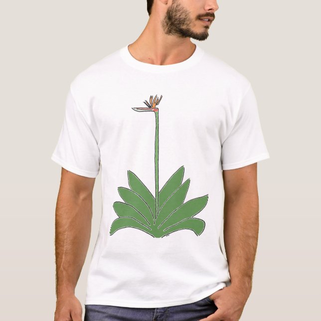 Fjäderfä från paradise T-Shirt of Tecknad Plant &  (Framsida)