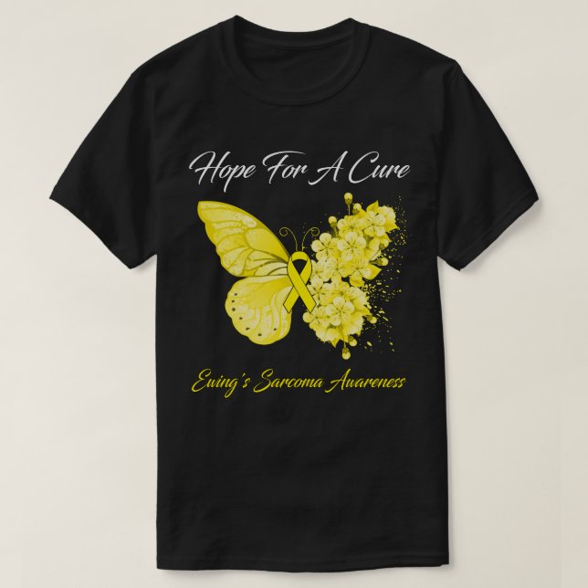 Fjäderfä hopp om en Cure Ewing's Sarcoma Awarenes T Shirt (Design framsida)
