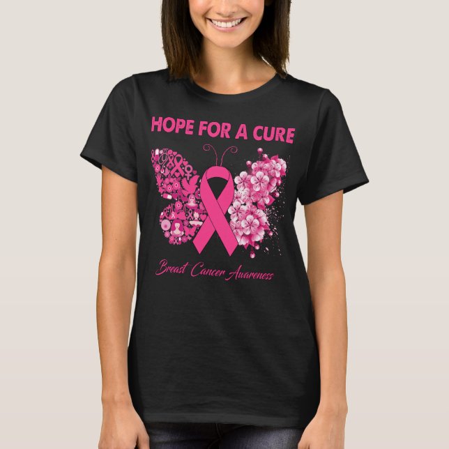 Fjäderfä hopp om en ren bröstcancerattack t shirt (Framsida)