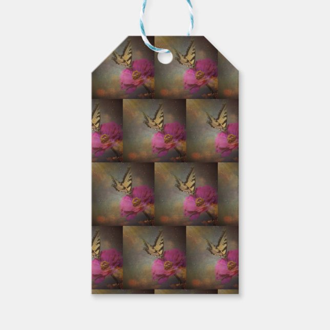 Fjäderfä i Garden Gift-Märkrna Presentetikett (Framsidan)