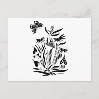 Fjäderfä i gräset vykort