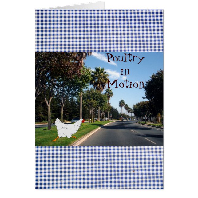 Fjäderfä i Rörelse Hälsningskort (Framsidan)