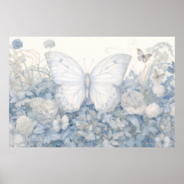 Fjäderfä i trädgårdsillustration poster