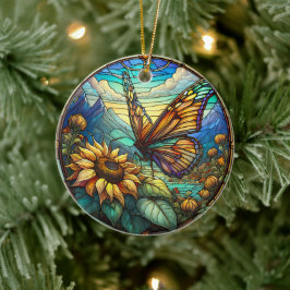 Fjäderfä Keramisk dekorativ glasform Julgransprydnad Keramik