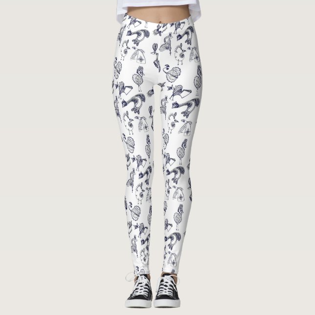Fjäderfä Leggings (Framsida)