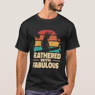 Fjäderfä med fettartade ockatoos cockatiel t shirt