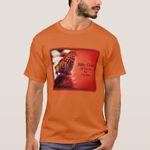 Fjäderfä med guds inspirerande citat t shirt