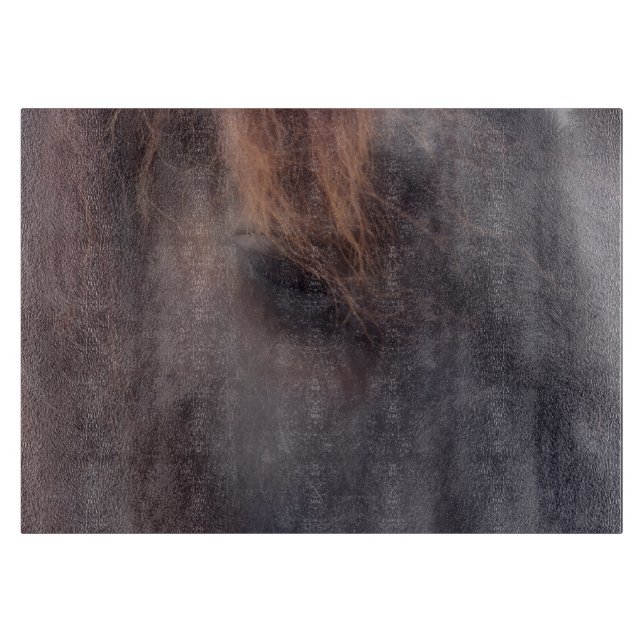 Fjäderfä Öga från ett svart hästdjur (Framsidan)