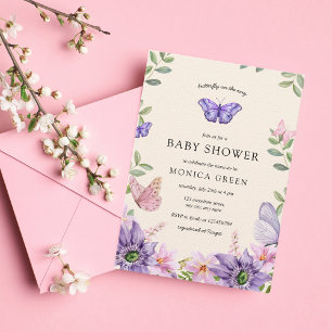 Fjäderfä på Vår-gardens babyskor Inbjudningar