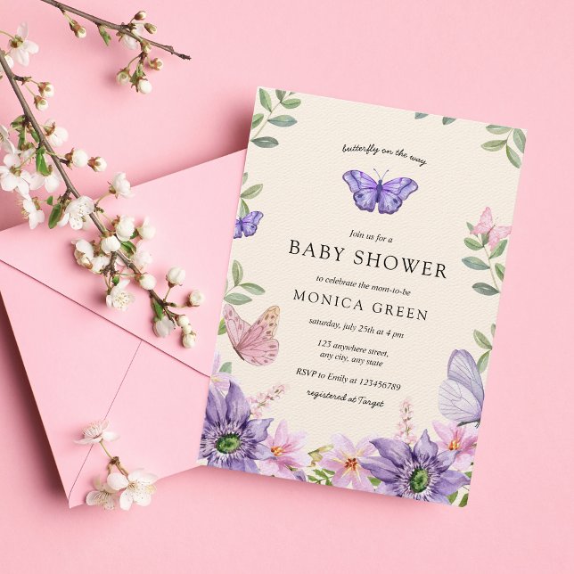 Fjäderfä på Vår-gardens babyskor Inbjudningar (Skapare uppladdad)