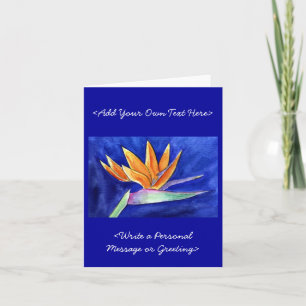 Fjäderfä Paradise Flower Painting Note Cards Kort