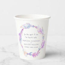 Fjäderfä pärlor lila vattenfärgsdel personligt brö