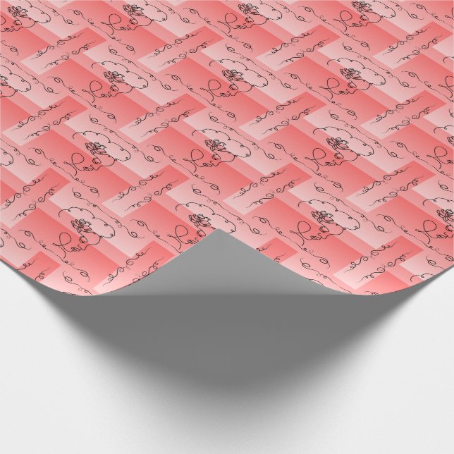 Fjäderfä: Roll av konstgjord korallrev Presentpapper (Hörn)