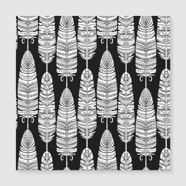 Fjäderfä: svart och vit mönster (Framsida)