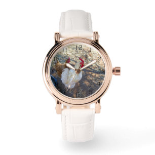 Fjäderfä: White Tupp och Hans Hen Armbandsur