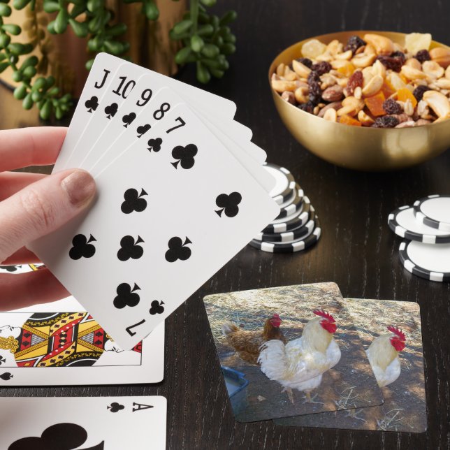 Fjäderfä: White Tupp och Hans Hen Casinokort (På plats)