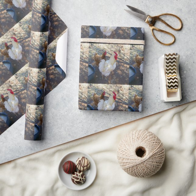 Fjäderfä: White Tupp och Hans Hen Presentpapper (Hantverk)