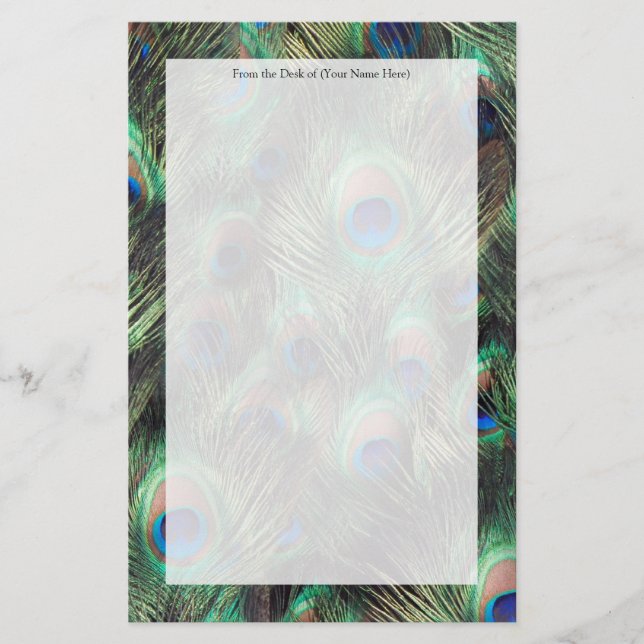 Fjäderfäbakgrund Brevpapper (Framsida)