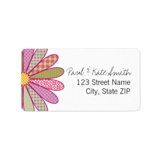 Fjäderfäblomma Adressetikett