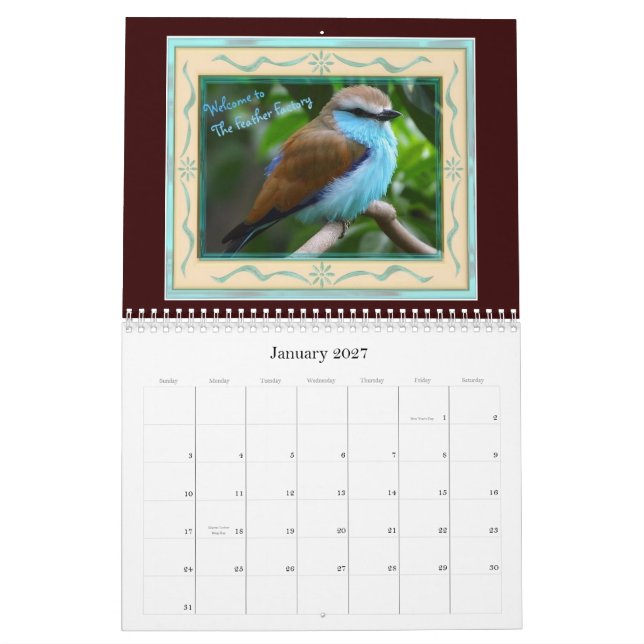 Fjäderfabrikskalendern Kalender (Jan 2027)
