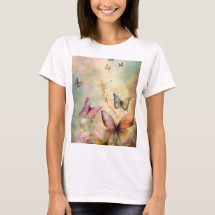 Fjäderfädesign T-shirt